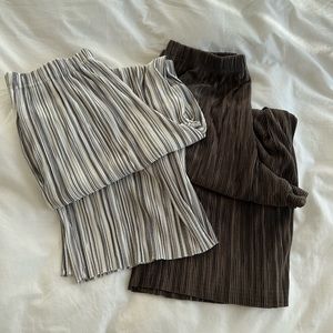 Topshop Plated pants - Green